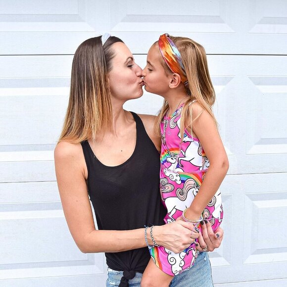 Girls Mermaids Headbands Metallic Rainbow Pack of 6 Knot Hair Accessories - Picture 6 of 9